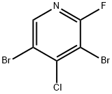 3,5-二溴-4-氯-2-氟吡啶 结构式