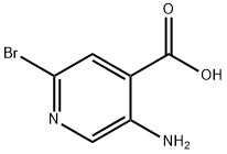 5-氨基-2-溴-4-吡啶羧酸 结构式