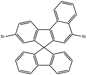 5,9-二溴螺[7H-苯并[C]芴-7,9'-[9H]芴] 结构式
