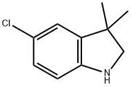 5-氯-3,3-二甲基吲哚啉 结构式
