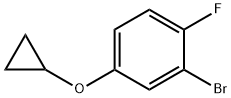 2-broMo-4-cyclopropoxy-1-fluorobenzene 结构式