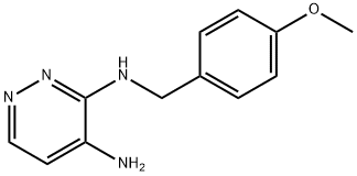 N3-(4-methoxybenzyl)pyridazine-3,4-diamine 结构式