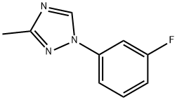 1-(3-fluorophenyl)-3-methyl-1H-1,2,4-triazole 结构式