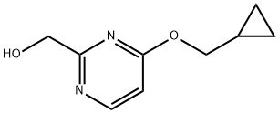 (4-(环丙基甲氧基)嘧啶-2-基)甲醇 结构式