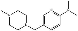 N,N-二甲基-5-((4-甲基哌嗪-1-基)甲基)吡啶-2-胺 结构式