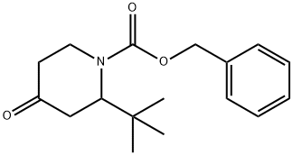 1-CBZ-2-叔丁基-4-哌啶酮 结构式