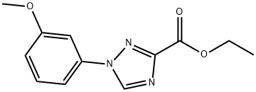 1-(3-甲氧基苯基)-1H-1,2,4-三唑-3-羧酸乙酯 结构式