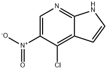 4-氯-5-硝基-7-氮杂吲哚 结构式