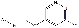 3-chloro-5-methoxypyridazine hydrochloride 结构式