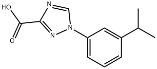 1-(3-异丙基苯基)-1H-1,2,4-三唑-3-羧酸 结构式