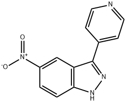 5-硝基-3-吡啶-4-基-1H-吲唑 结构式