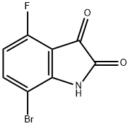 7-溴-4-氟靛红 结构式