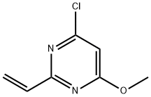4-氯-6-甲氧基-2-乙烯基嘧啶 结构式