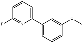 2-氟-6-(3-甲氧基苯基)吡啶 结构式