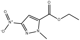 ethyl1-Methyl-3-nitro-1H-pyrazole-5-carboxylate 结构式