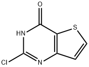 2-氯噻吩并[3,2-D]嘧啶-4(3H)-酮 结构式