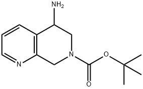 tert-butyl 5-aMino-5,6-dihydro-1,7-naphthyridine-7(8H)-carboxylate 结构式