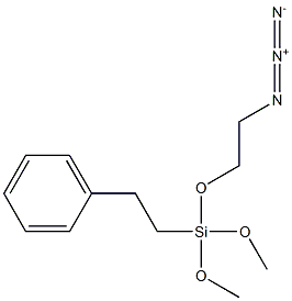 (叠氮甲基)苯基三甲氧基硅烷, 结构式