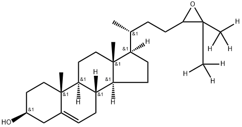 24(R/S),25-EPOXYCHOLESTEROL-D6;24(R/S);25-EPOXYCHOLESTEROL-D6 结构式