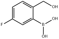 5-氟-2-(羟甲基)苯硼酸 结构式