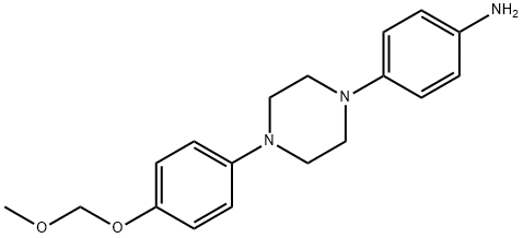 4-[4-[4-(MethoxyMethoxy)phenyl]-1-piperazinyl]benzenaMine 结构式