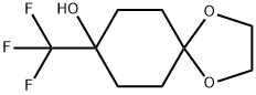 8-羟基-8-(三氟甲基)-1,4-二氧杂螺[4.5]癸烷 结构式