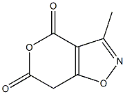 3-甲基-4H-吡喃并[3,4-D]-异唑-4,6(7H)-二酮 结构式