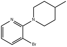 3-溴-2-(4-甲基哌啶-1-基)吡啶 结构式