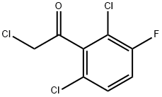 2-氯-1-(2,6-二氯-3-氟苯基)乙烷-1-酮 结构式