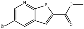 5-溴噻吩并[2,3-B]吡啶-2-甲酸甲酯 结构式