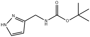 3-(BOC-氨甲基)吡唑 结构式