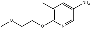 6-(2-甲氧基乙氧基)-3-氨基-5-甲基吡啶 结构式