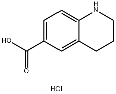 1,2,3,4-四氢喹啉-6-甲酸盐酸盐 结构式