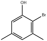 2-溴-3,5-二甲基苯酚 结构式
