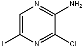 3-氯-5-碘吡嗪-2-胺 结构式