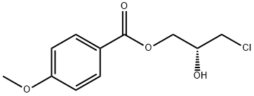(R)-3-氯-2-羟丙基4-甲氧基苯甲酸酯 结构式