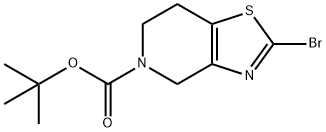 2-溴-6,7-二氢噻唑并[4,5-C]吡啶-5(4H)-甲酸叔丁酯 结构式