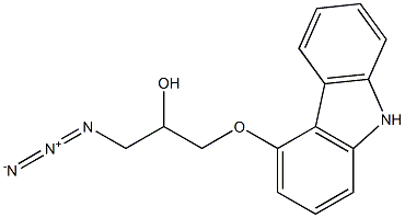 4-[1'-(3'-Azido-1',2'-propanediol)]carbazole 结构式