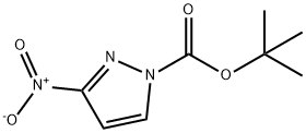 3-硝基-1H-吡唑-1-羧酸叔丁酯 结构式