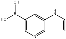 1H-Pyrrolo[3,2-B]pyridine-6-boronic acid 结构式