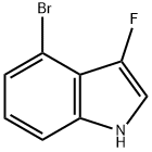 3-氟-4-溴吲哚 结构式