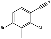 4-BROMO-2-CHLORO-3-METHYLBENZONITRILE 结构式