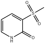 3-甲磺酰基-1H-吡啶-2-酮 结构式