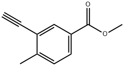 3-乙炔基-4-甲基苯甲酸甲酯 结构式