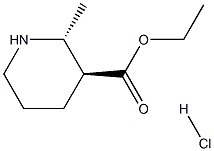 (2R,3S)-Ethyl 2-Methylpiperidine-3-carboxylate hydrochloride 结构式