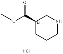 R-3-哌啶甲酸甲酯盐酸盐 结构式