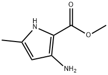 3-氨基-5-甲基-1H-吡咯-2-甲酸甲酯 结构式