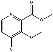 4-氯-3-甲氧基吡啶甲酸甲酯 结构式