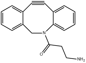 氮杂二苯并环辛炔胺 结构式