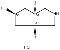 (3AR,5R,6AS)-OCTAHYDROCYCLOPENTA[C]PYRROL-5-OL HYDROCHLORIDE 结构式